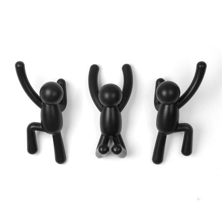 Compra Perchero Buddy Negro (3) Online | móbica México - mobica